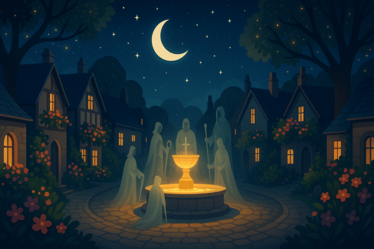 découvrez mon aventure nocturne dans un mystérieux village où les légendes du saint-graal prennent vie. plongez dans une atmosphère envoûtante entre histoires anciennes et lumières féériques.