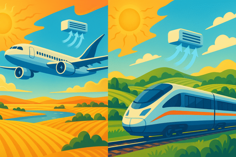 découvrez comment la climatisation fonctionne dans les avions et les trains pendant les périodes de canicule. apprenez à voyager confortablement et en toute sérénité même par fortes chaleurs. explorez les avantages et inconvénients de chaque mode de transport pour des vacances réussies.