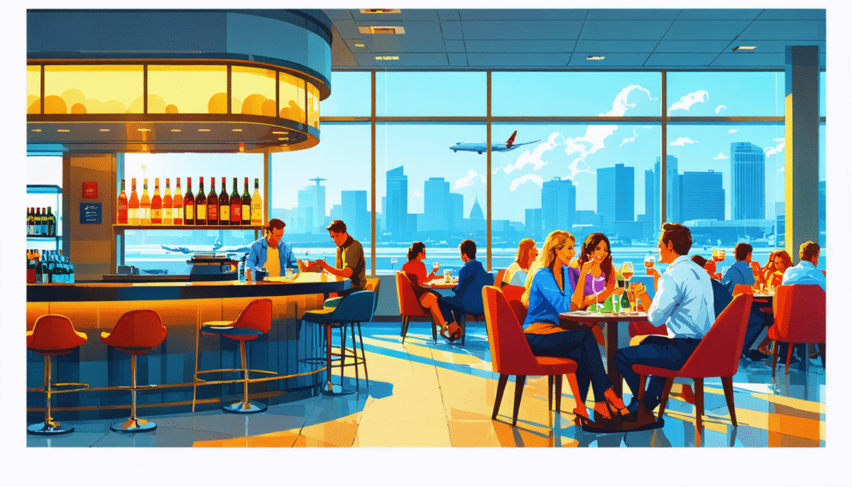 découvrez les meilleures pépites culinaires des aéroports en 2025 selon yelp, avec un salon de vin incontournable qui s'impose en tête de liste. un guide parfait pour les voyageurs en quête d'expériences gustatives mémorables avant leur vol.