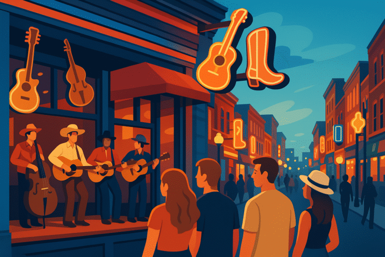 explorez l'univers enivrant de robert's western world à nashville, un véritable paradis honky-tonk. plongez dans une ambiance authentique, avec de la musique live, des danseurs talentueux et une cuisine typiquement du sud. découvrez une expérience inoubliable au cœur de la musique country et de la culture américaine.