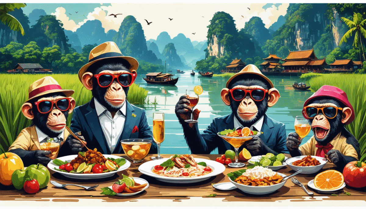 découvrez un périple incroyable de 21 jours au vietnam, où une escroquerie en voyage de noces se transforme en une aventure surprenante avec une mafia de singes. plongez dans les délices sensoriels de ce pays fascinant, entre culture, gastronomie et surprises inattendues.