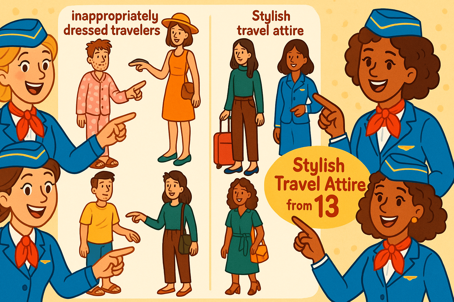 découvrez les histoires amusantes des hôtesses de l'air qui partagent les tenues de voyage les plus inadaptées observées à bord. trouvez des alternatives élégantes et confortables à partir de seulement 13 $, pour que votre prochain voyage soit stylé et agréable !