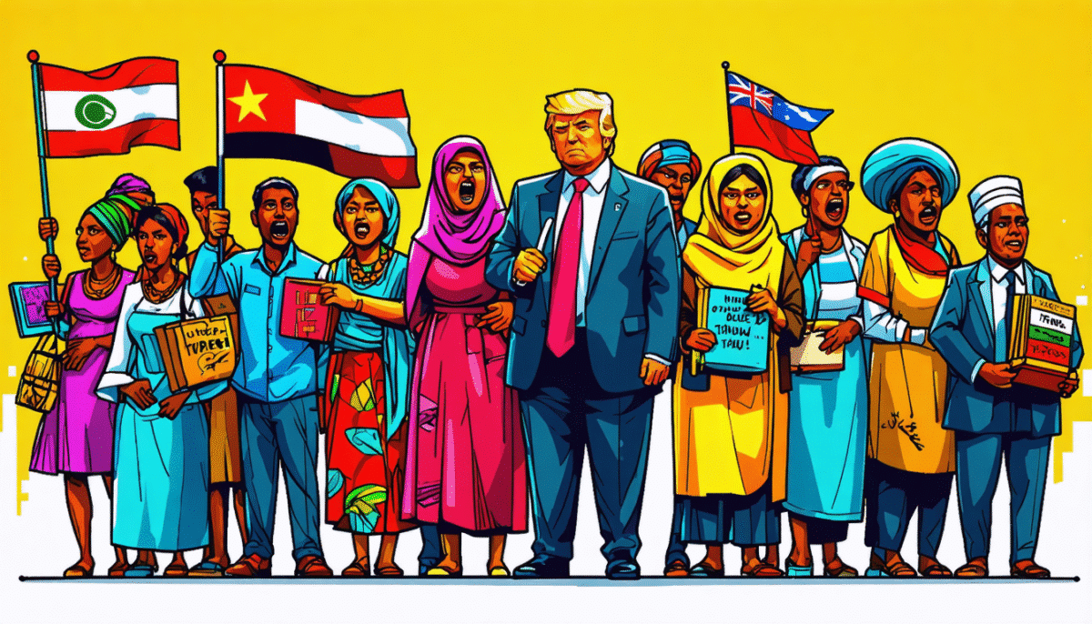 les ressortissants des pays ciblés par l'interdiction de voyage de trump font part de leur confusion et de leur colère face à un avenir incertain. découvrez leurs témoignages poignants et les impacts de cette décision sur leurs vies.