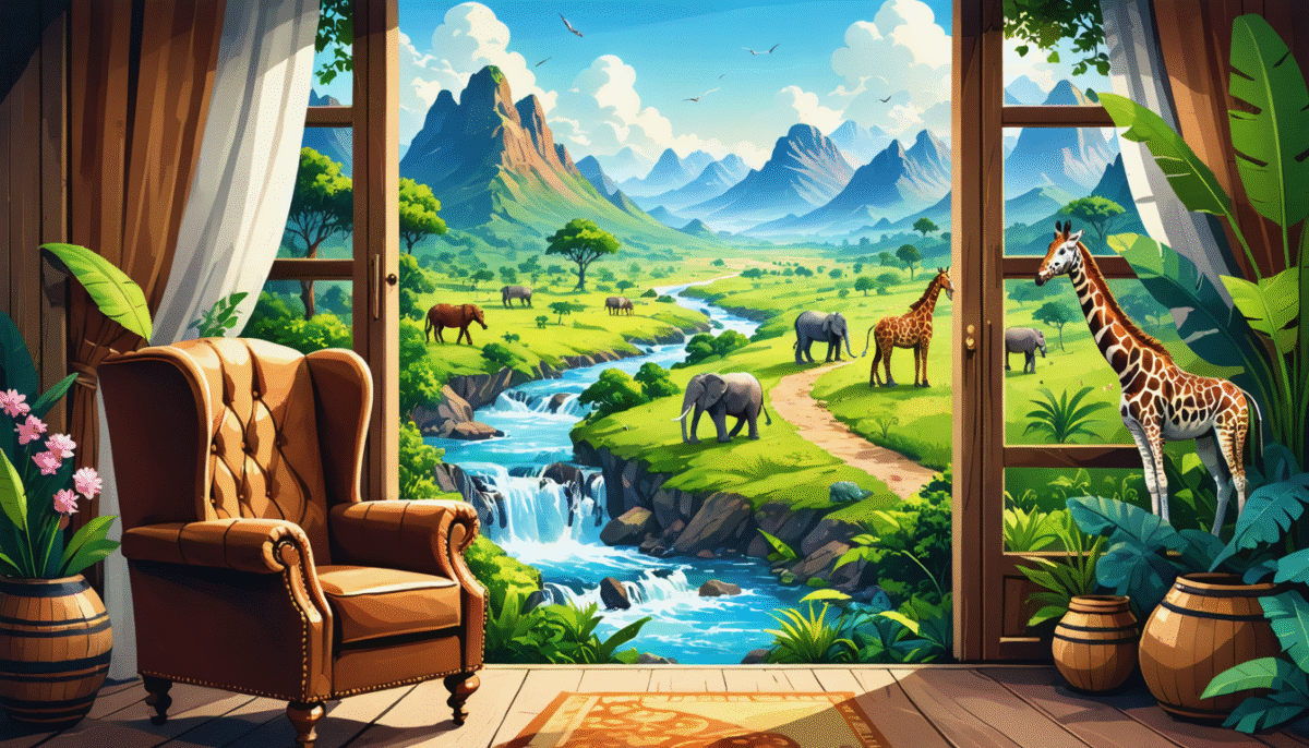 découvrez l'afrique depuis le confort de votre fauteuil ! explorez ses rivières majestueuses et ses sentiers pittoresques à travers un voyage virtuel enrichissant. plongez dans la beauté naturelle et la culture fascinante de ce continent unique.