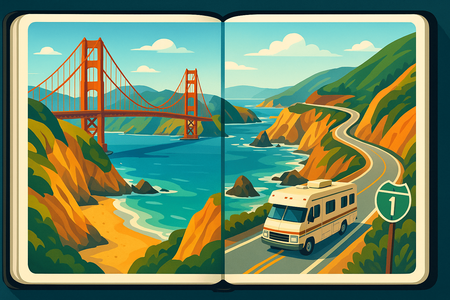 explorez la magnifique highway 1 à travers notre carnet de voyage captivant entre san francisco et monterey. découvrez des paysages époustouflants, des plages dorées et des attractions fascinantes tout au long de cette route emblématique de la californie.