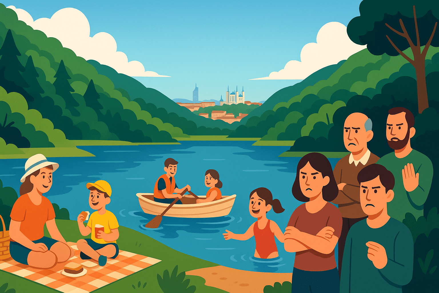 découvrez la polémique qui secoue la région lyonnaise : le tourisme au lac attire des foules record, mais fait grincer des dents les habitants. entre émerveillement et frustration, plongez dans cette réalité captivante.