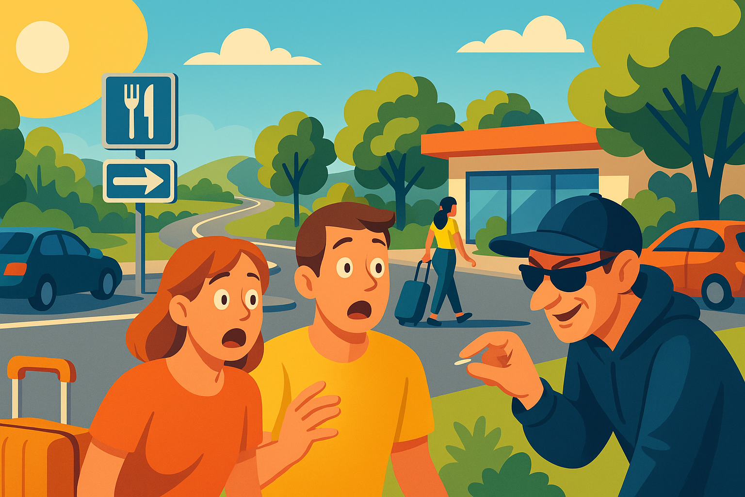 cet été, restez vigilant sur les routes estivales ! découvrez l'arnaque inattendue qui sévit sur les aires d'autoroute et assurez-vous de voyager en toute sécurité. ne laissez pas cette escroquerie gâcher vos vacances.