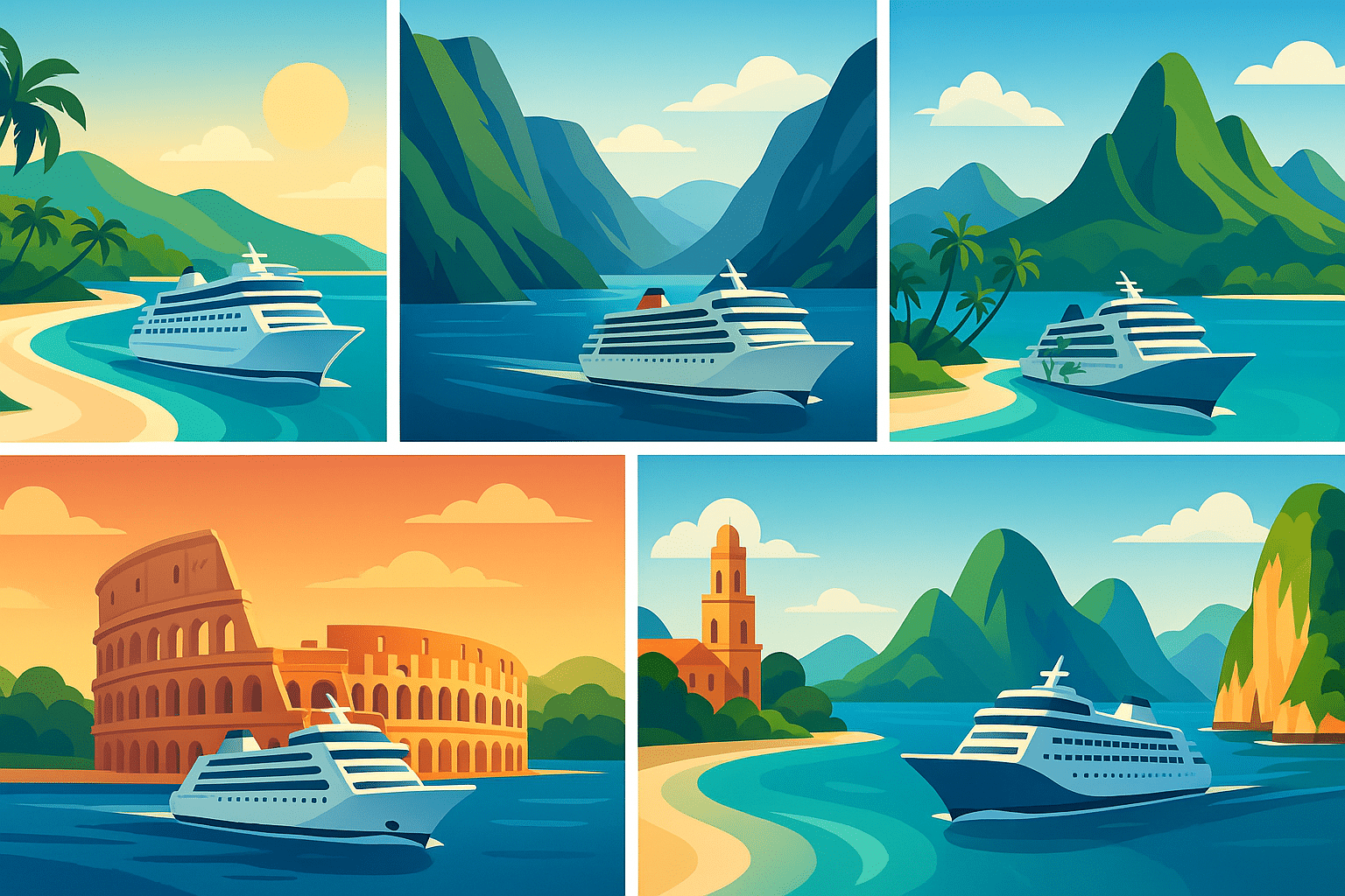 découvrez cinq croisières épiques qui vous emmènent vers des destinations emblématiques à travers le monde. préparez-vous à vivre des aventures inoubliables et à réaliser vos rêves de voyage grâce à notre liste de souhaits.