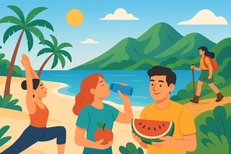 découvrez nos conseils pratiques pour maintenir une bonne santé durant vos voyages d'été. apprenez comment rester actif, bien vous alimenter et éviter les désagréments liés au voyage, pour profiter pleinement de vos vacances sous le soleil.