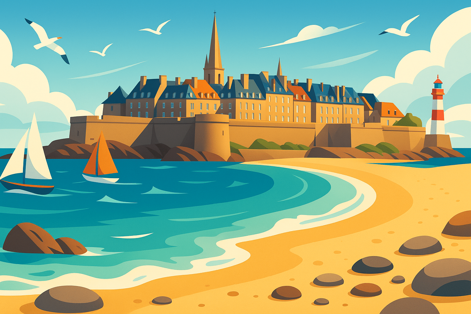 plongez dans l'univers de saint-malo, une destination estivale incontournable. entre ses plages de sable fin, ses remparts historiques et son ambiance maritime, explorez la richesse culturelle et les activités captivantes que cette charmante ville corsaire a à offrir. préparez-vous pour un été inoubliable !