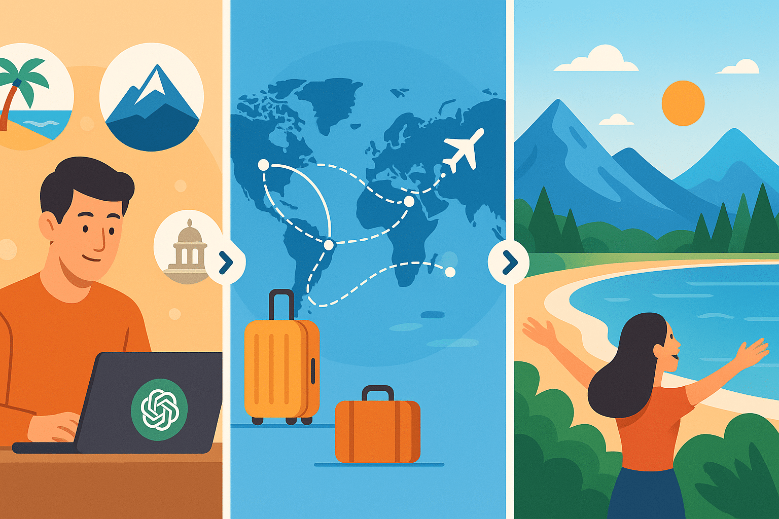 découvrez comment chatgpt peut transformer votre recherche de voyage en une expérience simple et agréable. suivez nos trois étapes clés pour dénicher facilement votre prochaine destination idéale et préparez-vous à vivre des aventures inoubliables.