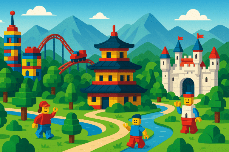 explorez le plus grand parc lego du monde, désormais ouvert en chine ! plongez dans un univers de créativité et d'amusement, où petits et grands peuvent vivre des aventures inoubliables à travers des attractions uniques et des constructions impressionnantes en briques lego.