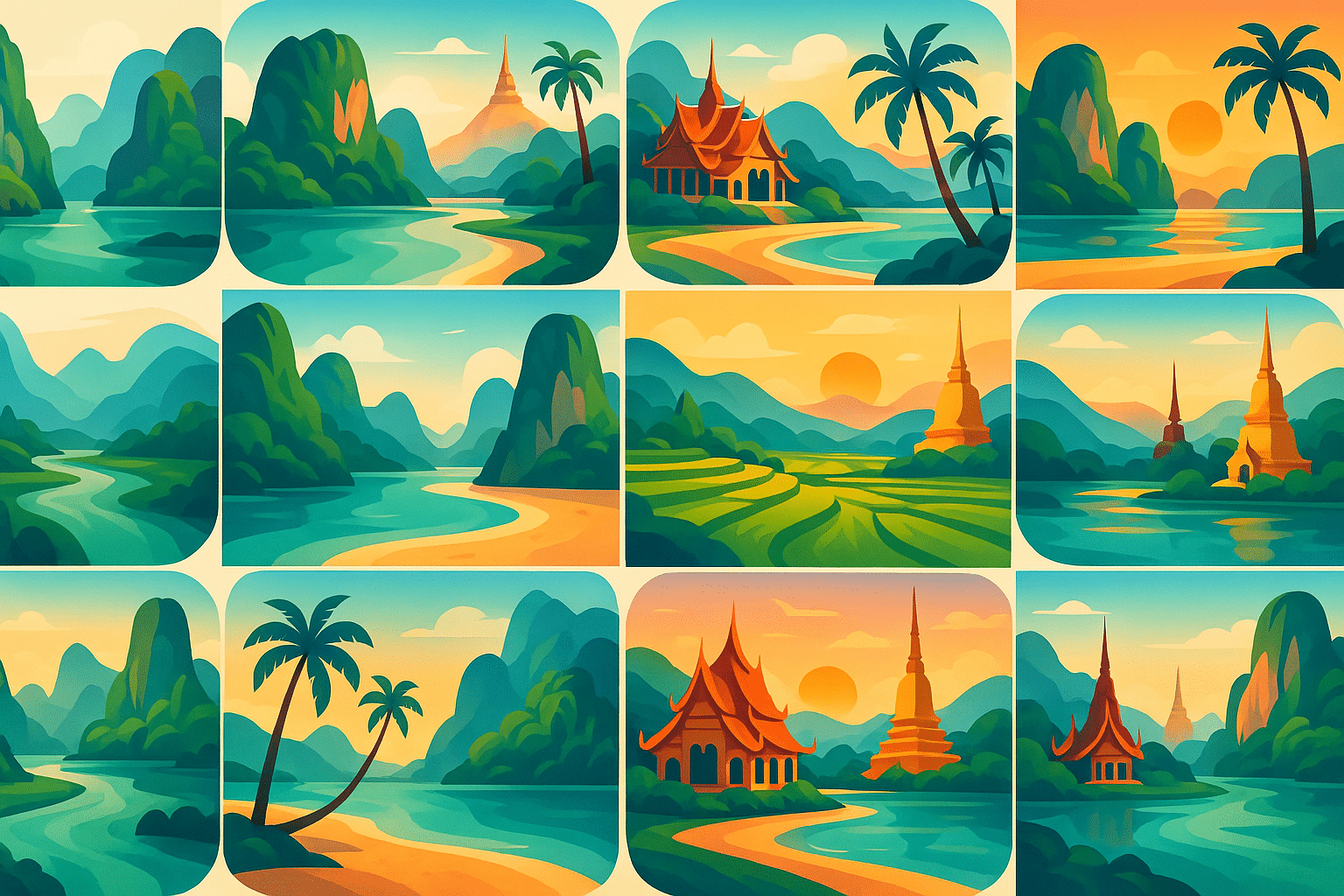 explorez les 16 paysages les plus enchanteurs de thaïlande, des plages idylliques aux montagnes majestueuses, et laissez-vous séduire par la beauté naturelle et la diversité des panoramas thaïlandais.