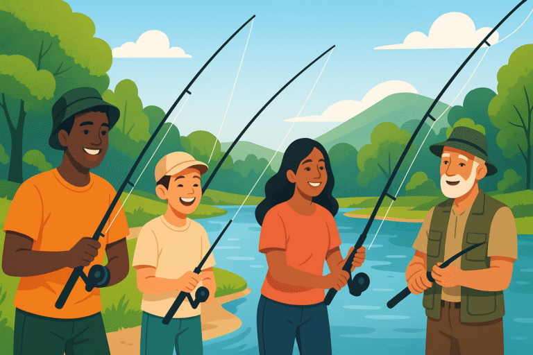 participez aux ateliers de pêche uniques organisés par l'office de tourisme à figeac. découvrez les techniques de pêche tout en profitant des paysages pittoresques de la région. inscrivez-vous dès maintenant pour une expérience inoubliable !