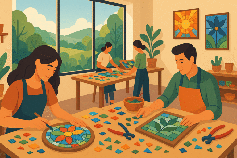 explorez un voyage créatif unique à l'atelier esprit mosaïque, où l'art de la mosaïque prend vie. découvrez des techniques innovantes et libérez votre imagination tout en créant des œuvres d'art saisissantes dans un cadre inspirant.