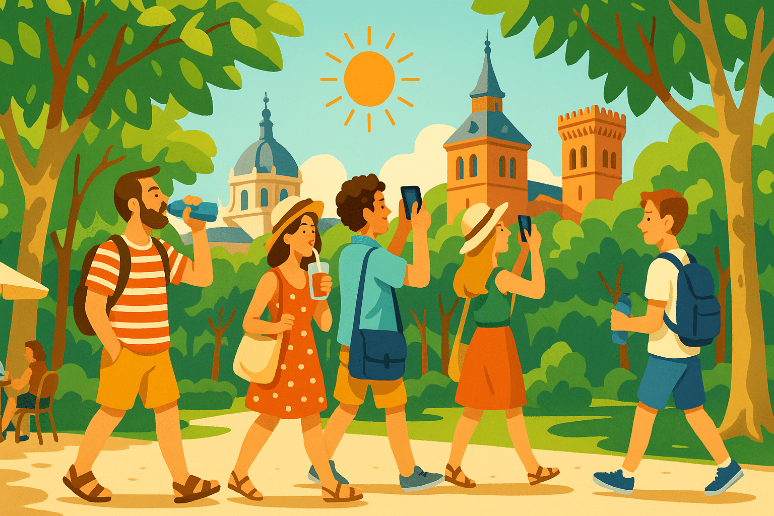 découvrez comment des visiteurs français à madrid réorganisent leur emploi du temps pour affronter la chaleur intense de la capitale espagnole. astuces et conseils pratiques pour profiter pleinement de votre séjour malgré les températures élevées.