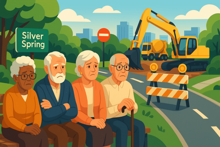 découvrez les témoignages poignants de seniors à silver spring sur l'impact de la construction de la purple line. ils partagent comment ce projet entrave leurs déplacements quotidiens et augmente les risques de chutes, révélant les défis auxquels ils font face dans leur vie de tous les jours.