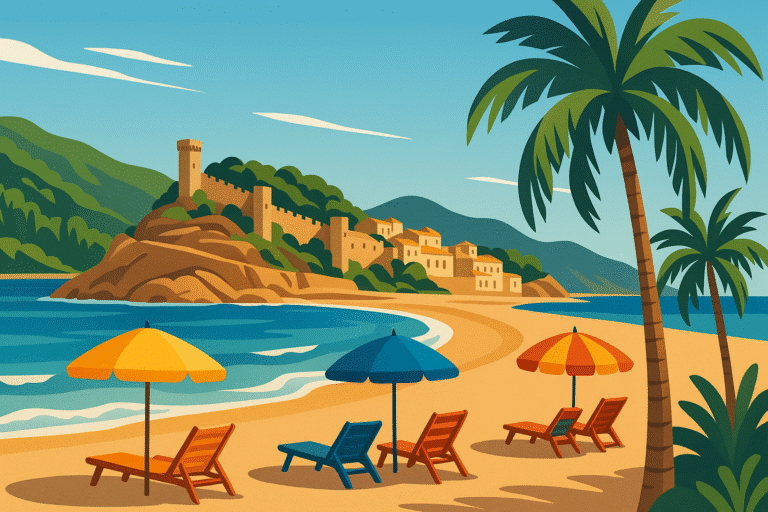 profitez d'une escapade ensoleillée sur la costa brava avec un séjour d'une semaine à tossa de mar, à seulement 300 m de la plage. à partir de 207 euros par personne, vivez des vacances inoubliables entre mer et paysages ensoleillés.