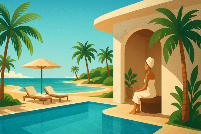 découvrez djerba, véritable oasis méditerranéenne, avec un séjour tout inclus qui allie détente et plaisir. profitez de l’accès exclusif à notre spa pour une évasion relaxante, au cœur de paysages enchanteurs et d’une culture riche. votre voyage féerique vous attend !