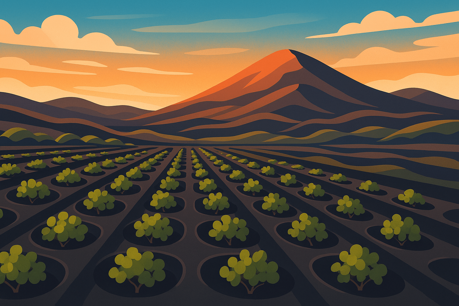 découvrez les merveilles des vignobles de la geria à lanzarote, où des terroirs volcaniques uniques rencontrent des méthodes de viticulture traditionnelles. partez à la rencontre des vignerons passionnés et savourez des vins d'exception tout en profitant de paysages à couper le souffle.