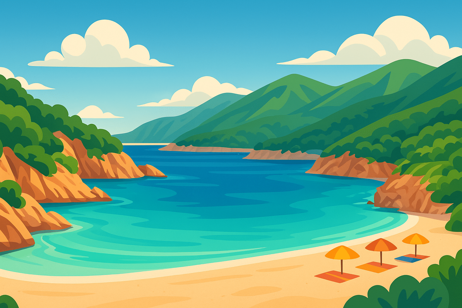 plongez dans l'été en albanie et explorez les plus belles plages, des sables dorés de dhermi à la majestueuse baie de grama. vivez une expérience inoubliable au cœur de paysages enchanteurs et d'une mer cristalline.