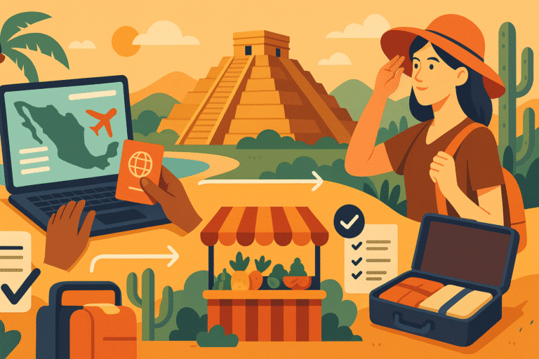 découvrez comment préparer votre voyage au mexique avec notre guide complet. suivez nos étapes essentielles et conseils pratiques pour optimiser votre séjour, que ce soit pour la découverte de ses paysages enchanteurs, la dégustation de sa gastronomie ou l'exploration de sa riche culture. profitez d'un voyage inoubliable avec des astuces adaptées à vos besoins.