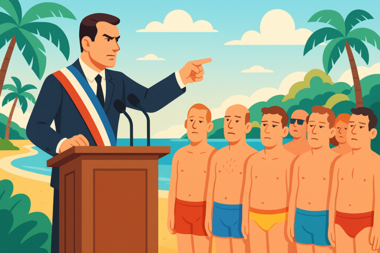 découvrez la réaction d'un maire face aux comportements vestimentaires inappropriés des touristes, qui interpelle sur le respect des règles de conduite. entre slips et torses nus, il lance un appel au bon sens pour préserver l'image de sa commune.
