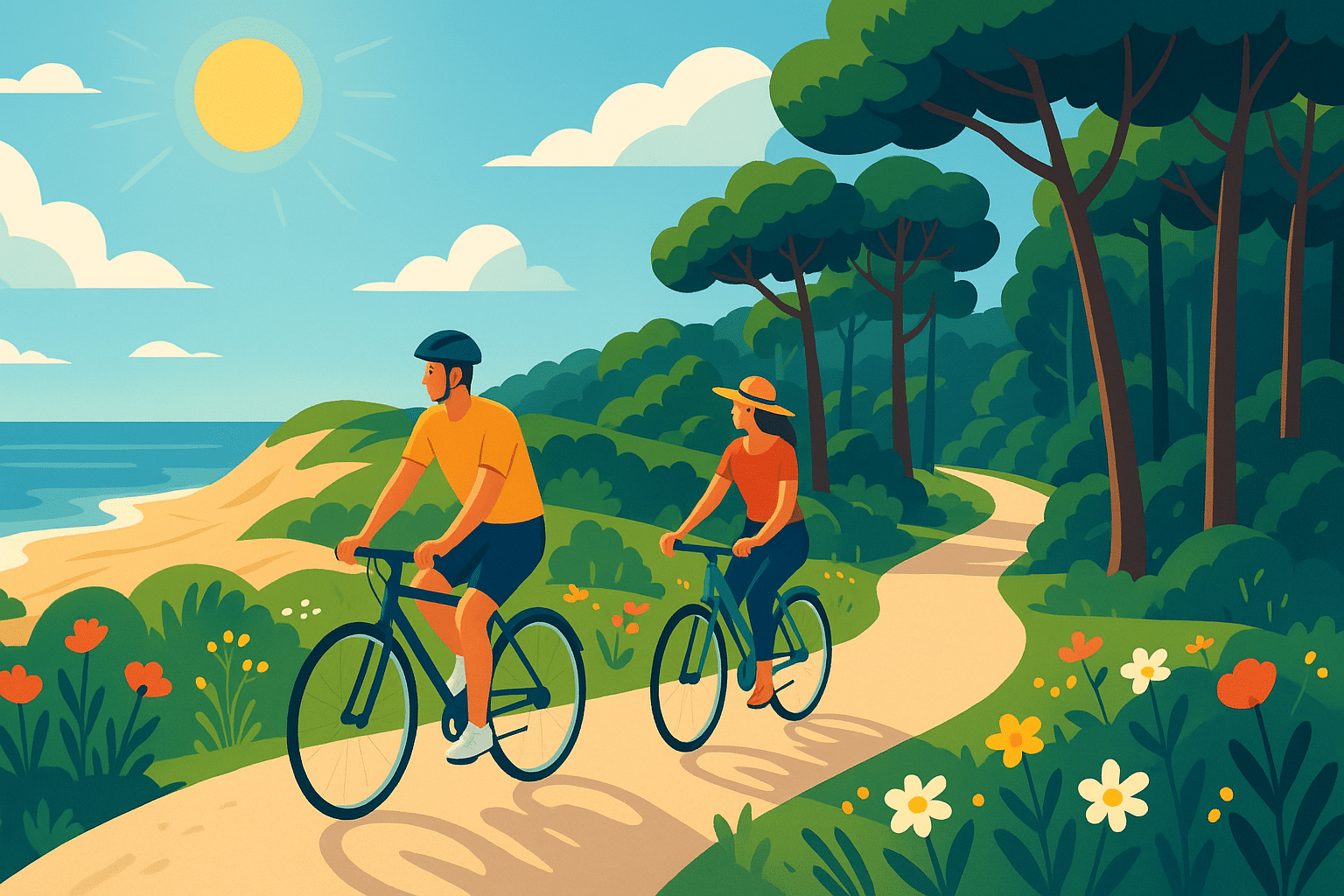 découvrez un parcours cycliste idyllique entre la bernerie-en-retz et saint-brévin-les-pins. profitez de paysages magnifiques, de la douceur des plages et d'une aventure à deux roues inoubliable le long de la côte atlantique.