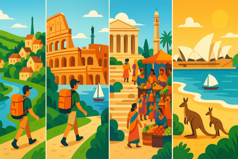 découvrez un voyage extraordinaire à travers les paysages enchanteurs du lot jusqu'aux merveilles de l'australie, sans utiliser l'avion. suivez cette aventure unique en solo, pleine de rencontres authentiques et d'expériences mémorables. partez à la conquête de l'aventure et laissez-vous inspirer par ce périple inoubliable.
