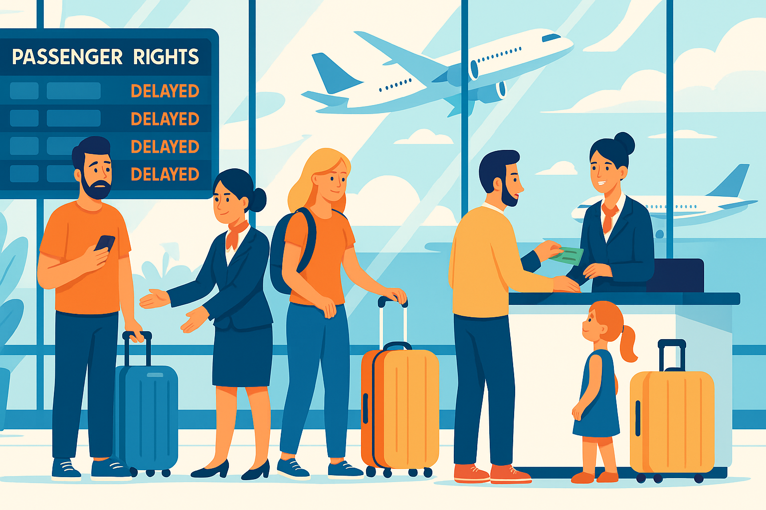 découvrez vos droits en voyage aérien : de l'indemnisation pour retards aux remboursements en cas de refus d'embarquement, en passant par les services indispensables pour voyager sereinement. ne laissez pas les imprévus gâcher votre voyage, informez-vous sur vos droits !