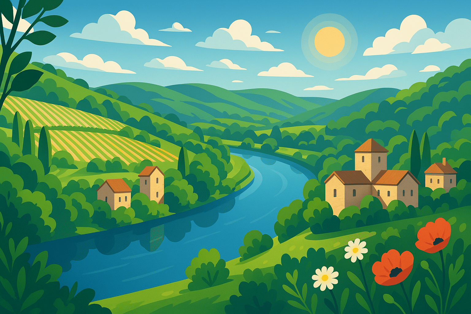explorez les paysages enchanteurs de cahors au fil du lot. voyagez à travers des panoramas époustouflants, des villages pittoresques et une nature préservée, où chaque coin vous raconte une histoire unique. idéal pour les amoureux de la nature et les curieux d'aventures.
