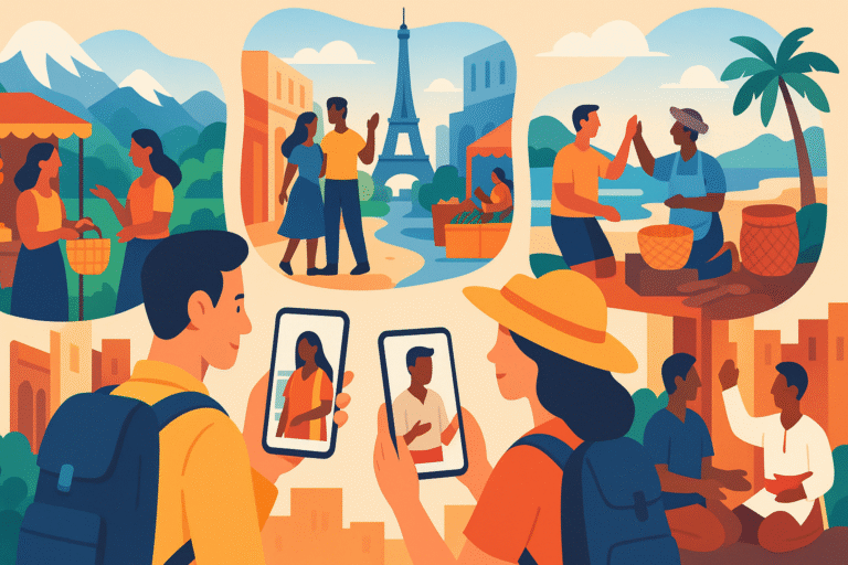 découvrez les meilleures applications et plateformes pour rencontrer des habitants durant vos voyages. explorez de nouvelles cultures en vivant des expériences authentiques et enrichissantes grâce à des échanges uniques avec les locaux. préparez-vous à élargir vos horizons et à créer des souvenirs inoubliables!