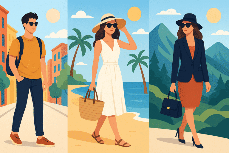 découvrez des idées de tenues de voyage qui allient confort et style, pour rehausser votre look de globe-trotteur. partez à l'aventure tout en restant chic et tendance, avec des conseils mode adaptés à chaque destination.