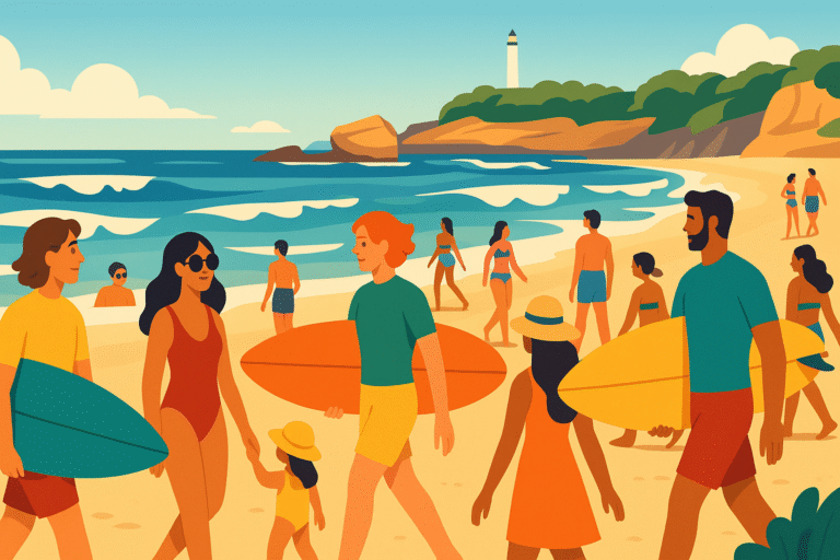 découvrez comment le style surfeur à biarritz s'entrelace avec la vie locale, offrant une ambiance unique où la mode côtoie la plage. plongez dans l'univers de cette station balnéaire emblématique, où le surf et la culture urbaine se rencontrent, mais où l'authenticité se mêle parfois à une foule hétéroclite.