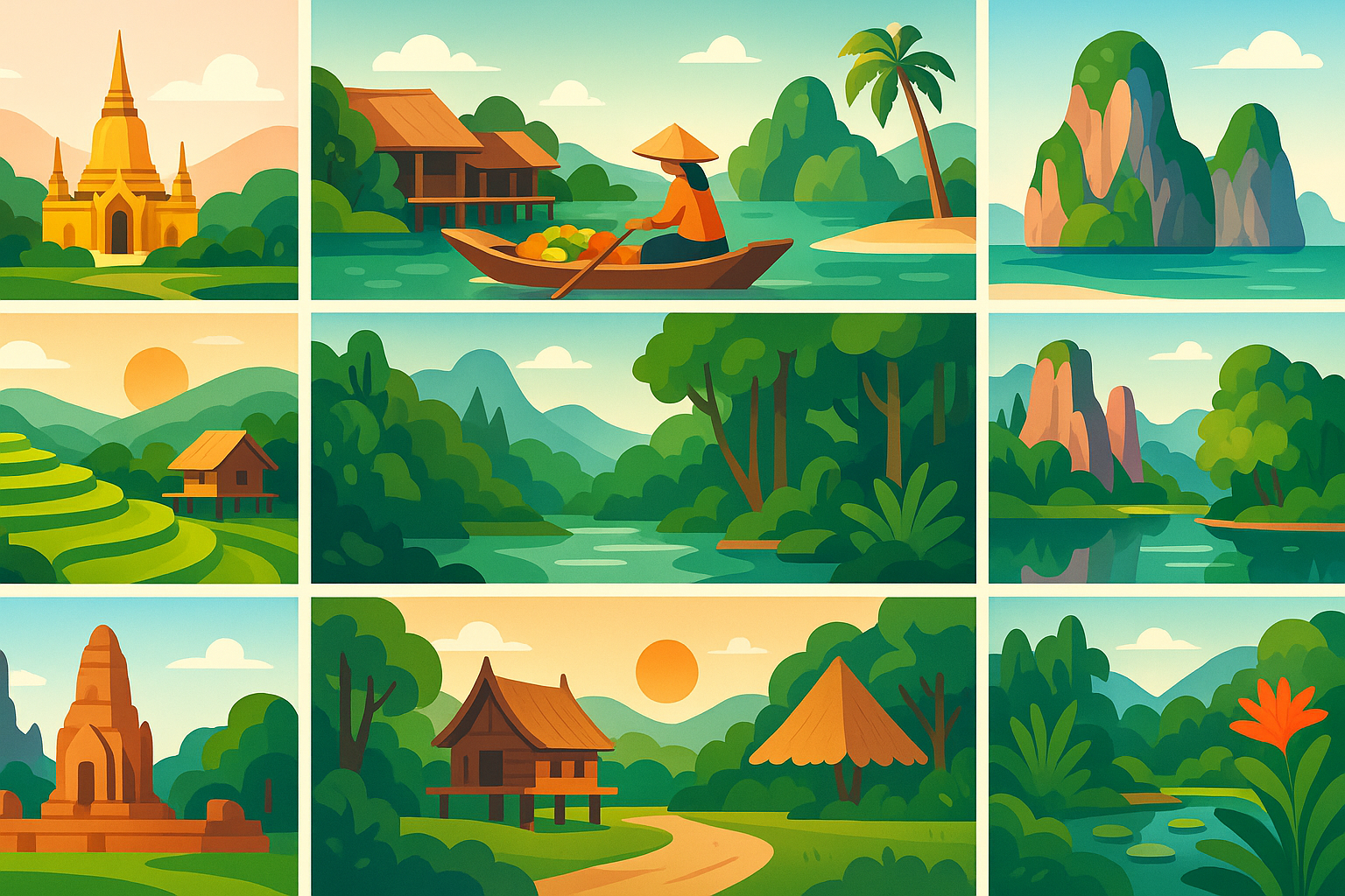 explorez les alentours de bangkok grâce à notre sélection des 9 destinations incontournables ! temples, nature, marchés flottants : découvrez des lieux fascinants à moins de 3 heures de la capitale thaïlandaise.