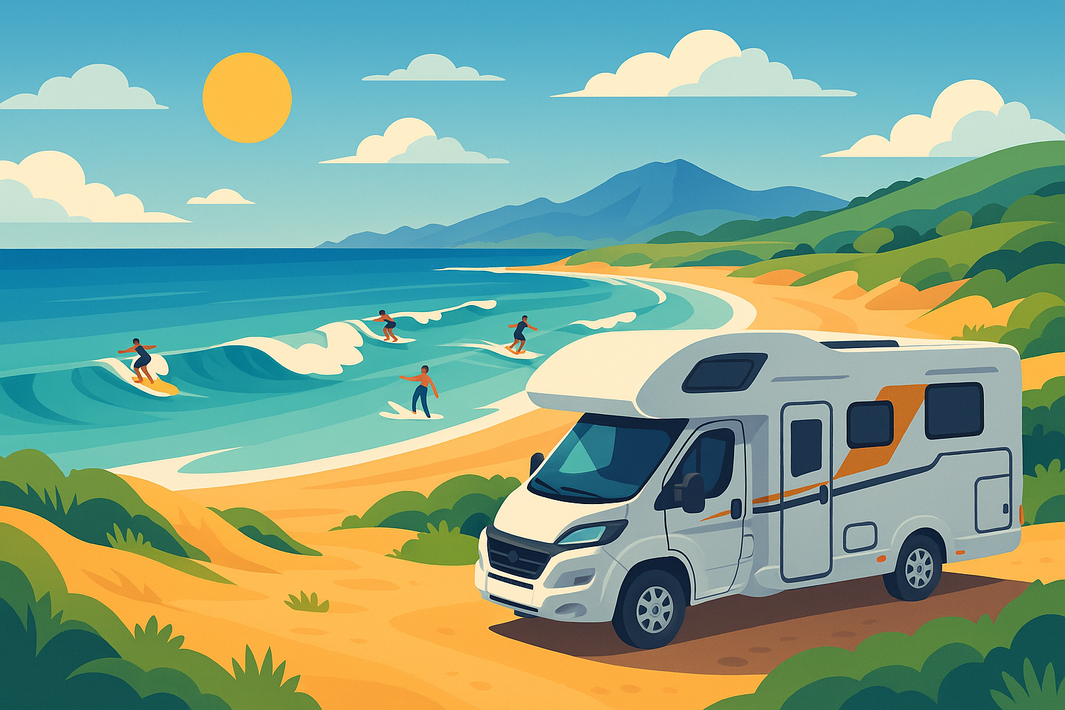 partez à l'aventure au pays basque avec notre guide complet sur le camping-car et le surf. explorez des plages idylliques, découvrez des spots de surf renommés et vivez des moments inoubliables en pleine nature. préparez-vous à une expérience unique alliant liberté, découverte et sensations fortes.