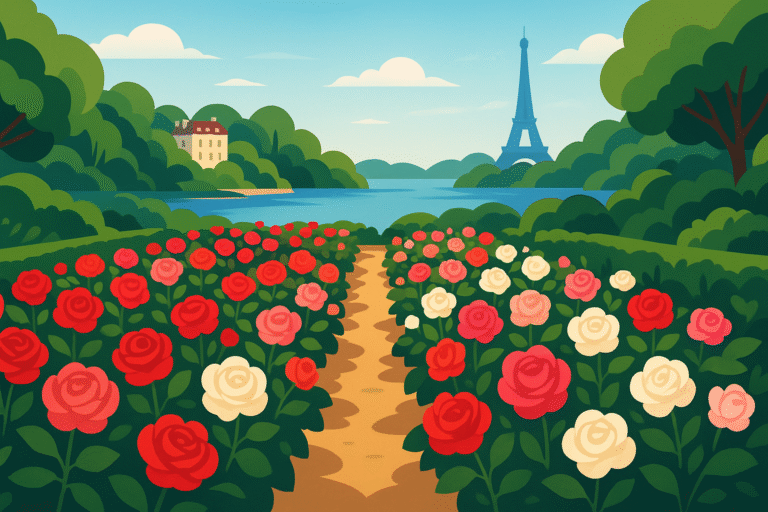 explorez la roseraie cachée d’une île secrète près de paris et laissez-vous envoûter par la beauté de ses roses exceptionnelles, idéale pour une escapade romantique ou une promenade nature.