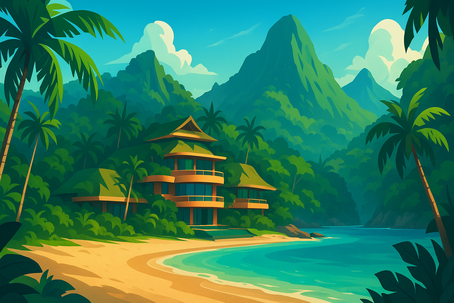 plongez dans l'aventure et laissez-vous surprendre par le deuxième resort le plus magnifique au monde, niché en thaïlande. son emplacement secret promet une expérience unique et inoubliable, à découvrir à votre arrivée !