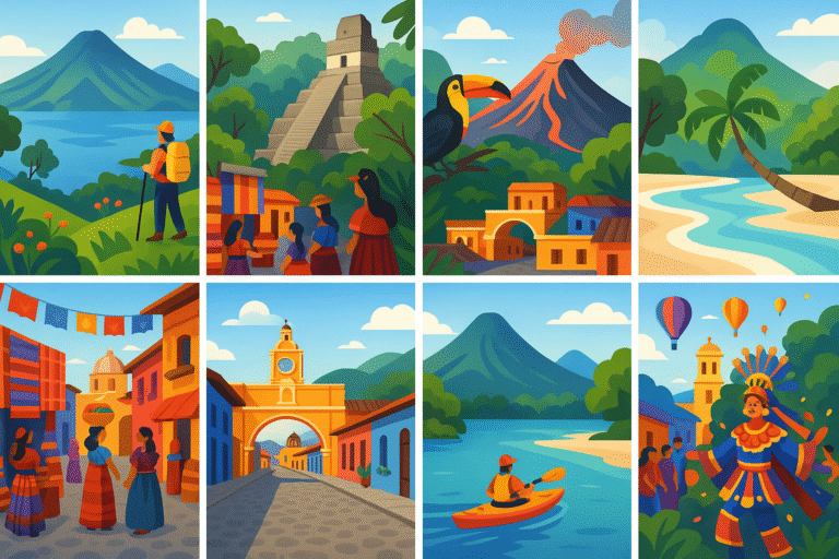 plongez dans l'incroyable patrimoine du guatemala avec notre guide des 12 merveilles à explorer. explorez des sites fascinants et découvrez des activités incontournables qui feront de votre voyage une expérience inoubliable.