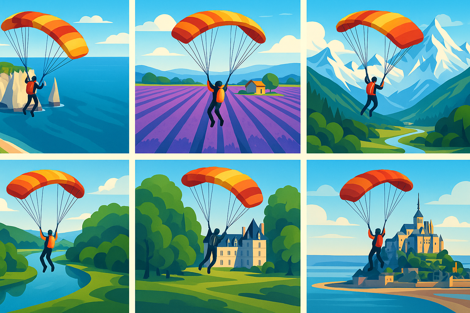 top 5 spots de parachutisme en france : panoramas époustouflants, sensations fortes et conseils pour un saut inoubliable. réservez votre aventure.