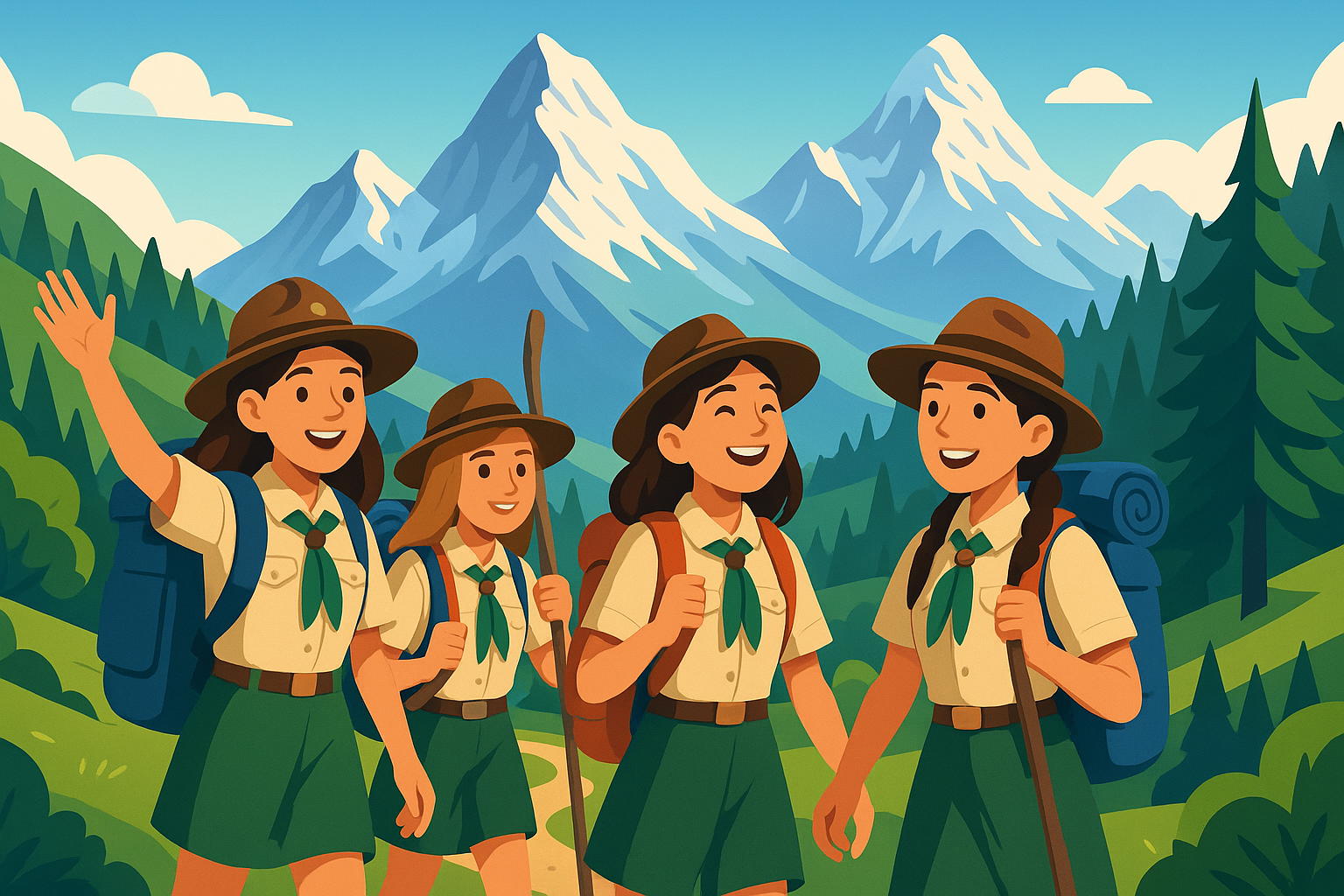 découvrez l'incroyable aventure de nos filles éclaireuses locales en suisse, où elles explorent des paysages pittoresques, vivent des expériences inoubliables et créent des souvenirs inestimables ensemble.