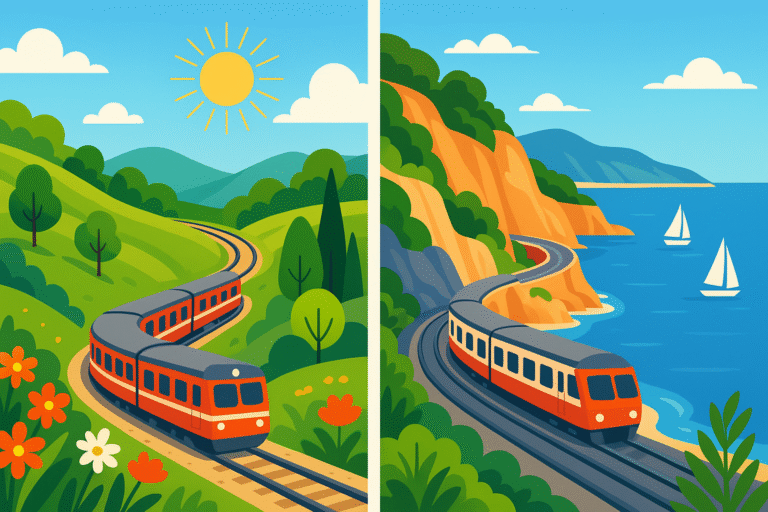 découvrez deux excursions en train incontournables au départ de nice et voyagez à travers des paysages spectaculaires de la côte d’azur. une escapade idéale pour les amoureux de panoramas et d’expériences authentiques.