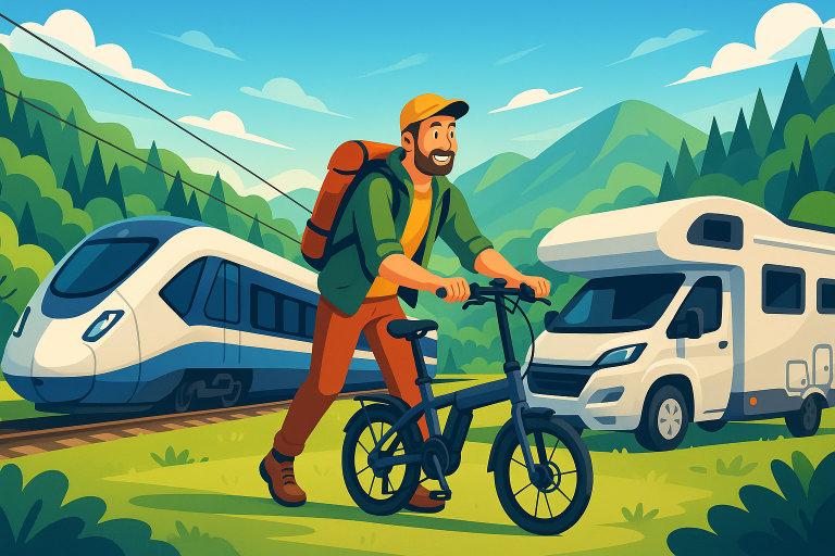 préparez vos aventures 2025 ! découvrez nos conseils pratiques pour voyager sereinement en train ou en camping-car avec un vélo électrique pliant, et explorez de nouvelles destinations en toute liberté.