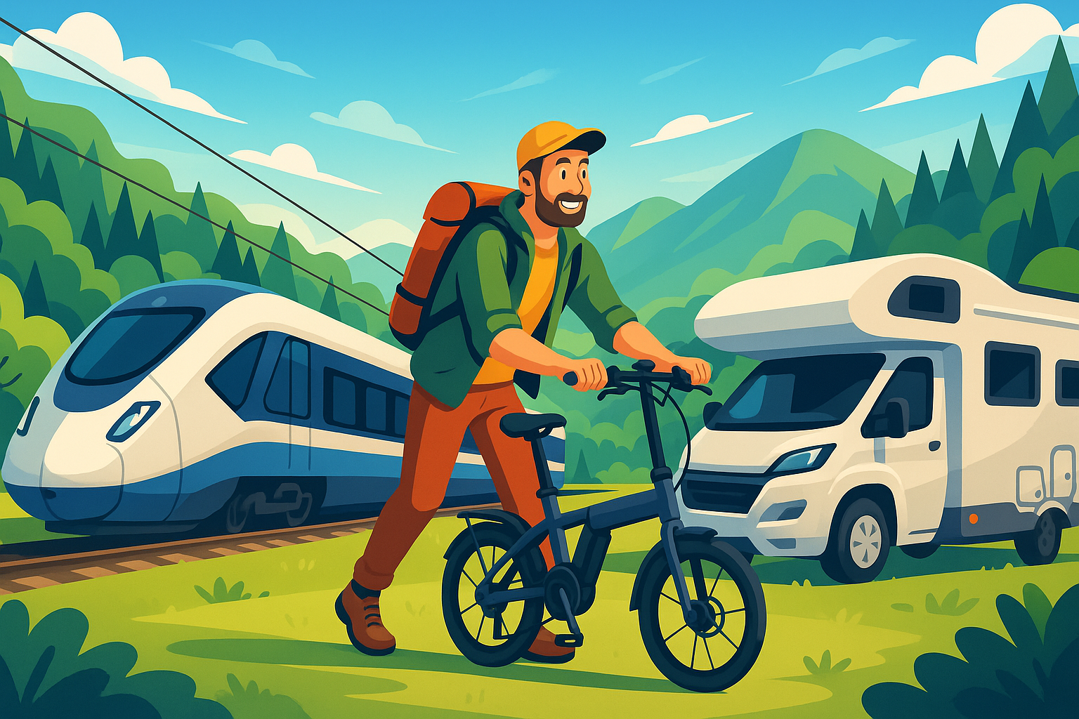 préparez vos aventures 2025 ! découvrez nos conseils pratiques pour voyager sereinement en train ou en camping-car avec un vélo électrique pliant, et explorez de nouvelles destinations en toute liberté.