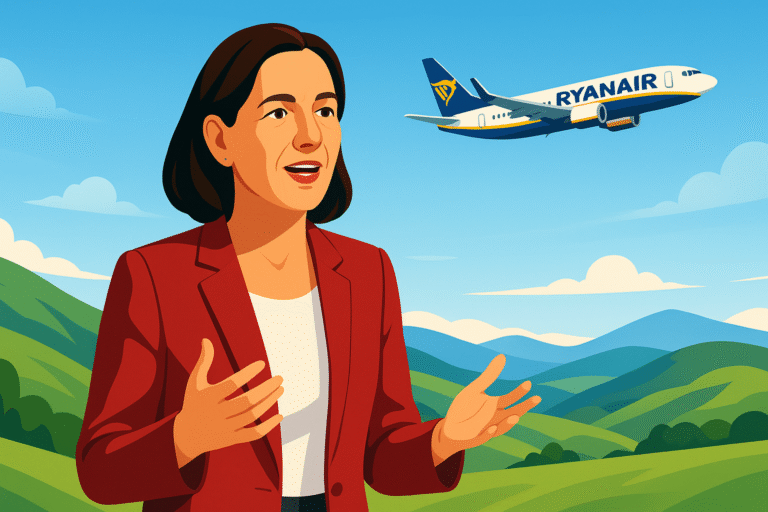 la ministre française du tourisme appelle à la suppression de la taxe aérienne, en mettant particulièrement l'accent sur l'impact pour ryanair. découvrez les enjeux et les implications de cette initiative pour le secteur du tourisme en france.