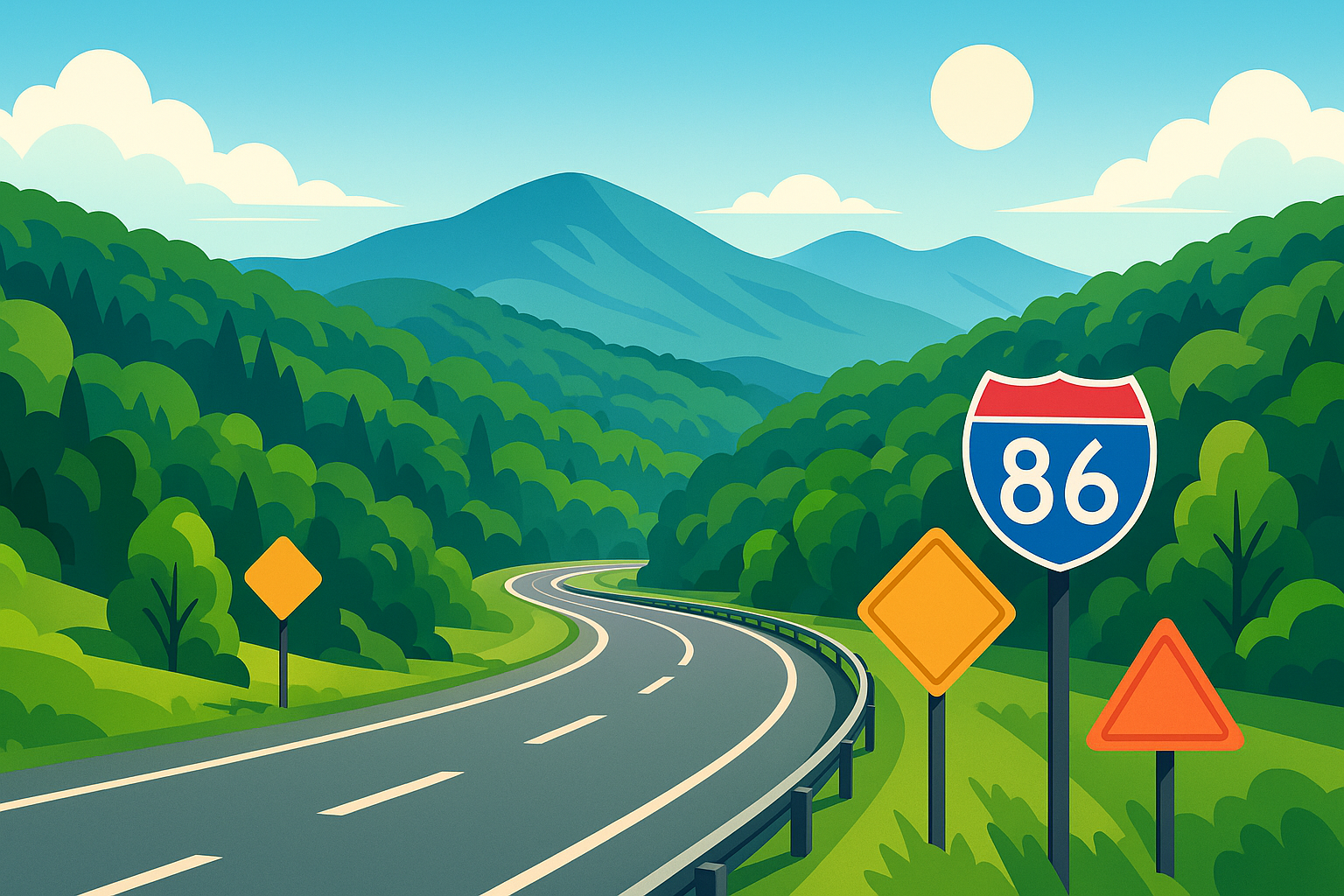 le comté de tioga informe les voyageurs d'une mise en garde concernant l'interstate-86. restez informés des dernières conditions de circulation et des consignes de sécurité avant de prendre la route.