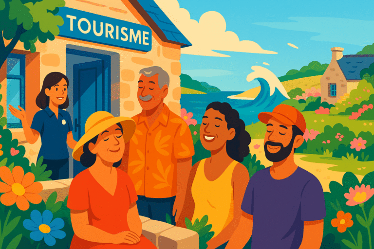 découvrez comment les offices de tourisme en bretagne voient affluer des visiteurs du sud de la france, attirés par la fraîcheur du littoral breton pour échapper à la canicule estivale.