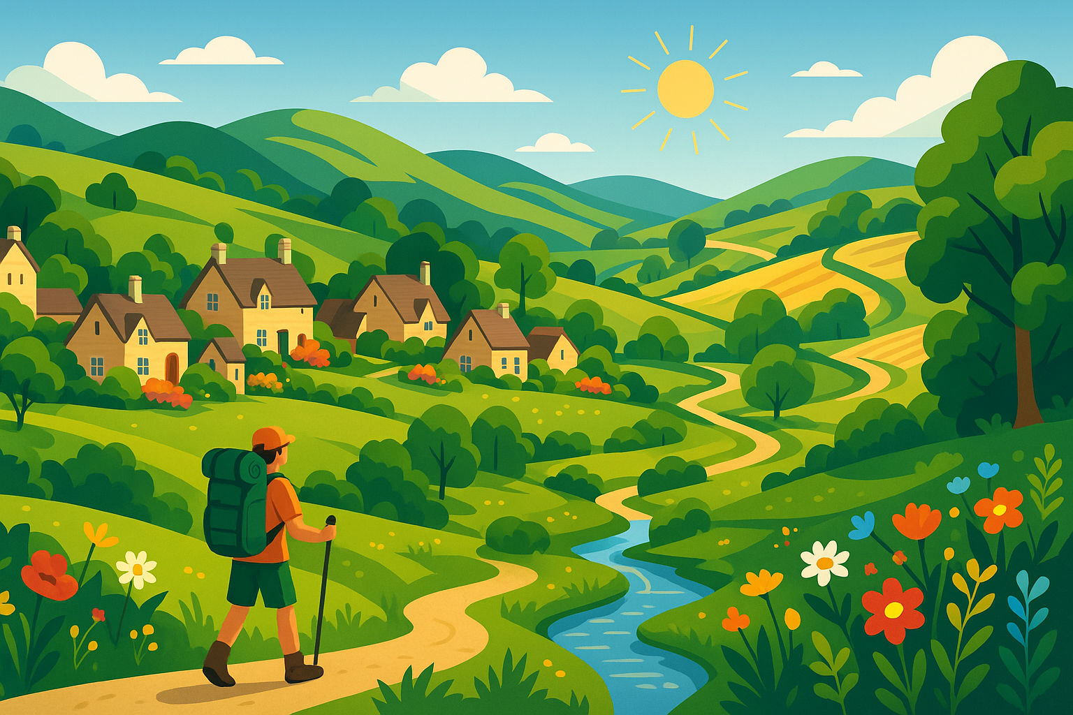 partez à l’aventure lors d’un séjour de randonnée autonome au cœur des cotswolds et découvrez des paysages enchanteurs entre villages pittoresques et nature préservée.