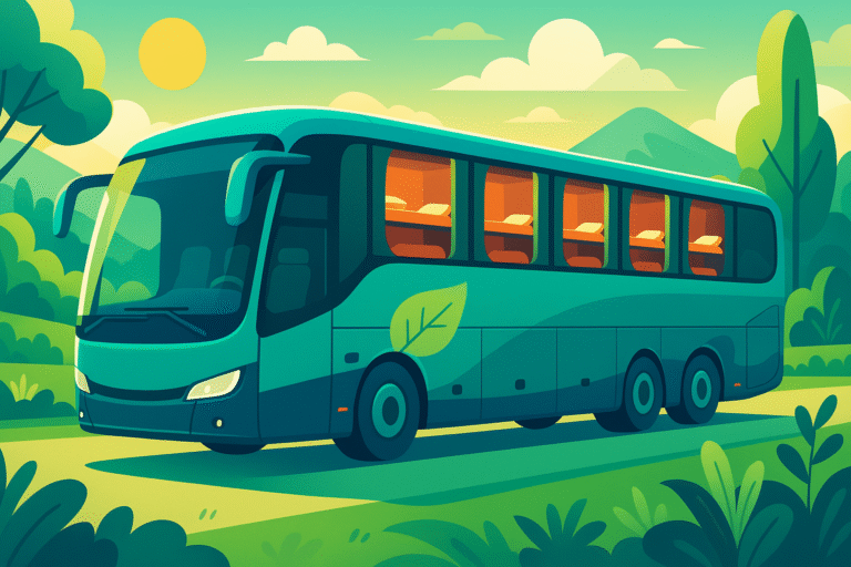 découvrez ce bus européen innovant équipé de 21 couchettes, alliant confort et respect de l'environnement grâce à une réduction des émissions de co2 de 85%. voyagez autrement et plus durablement en europe !