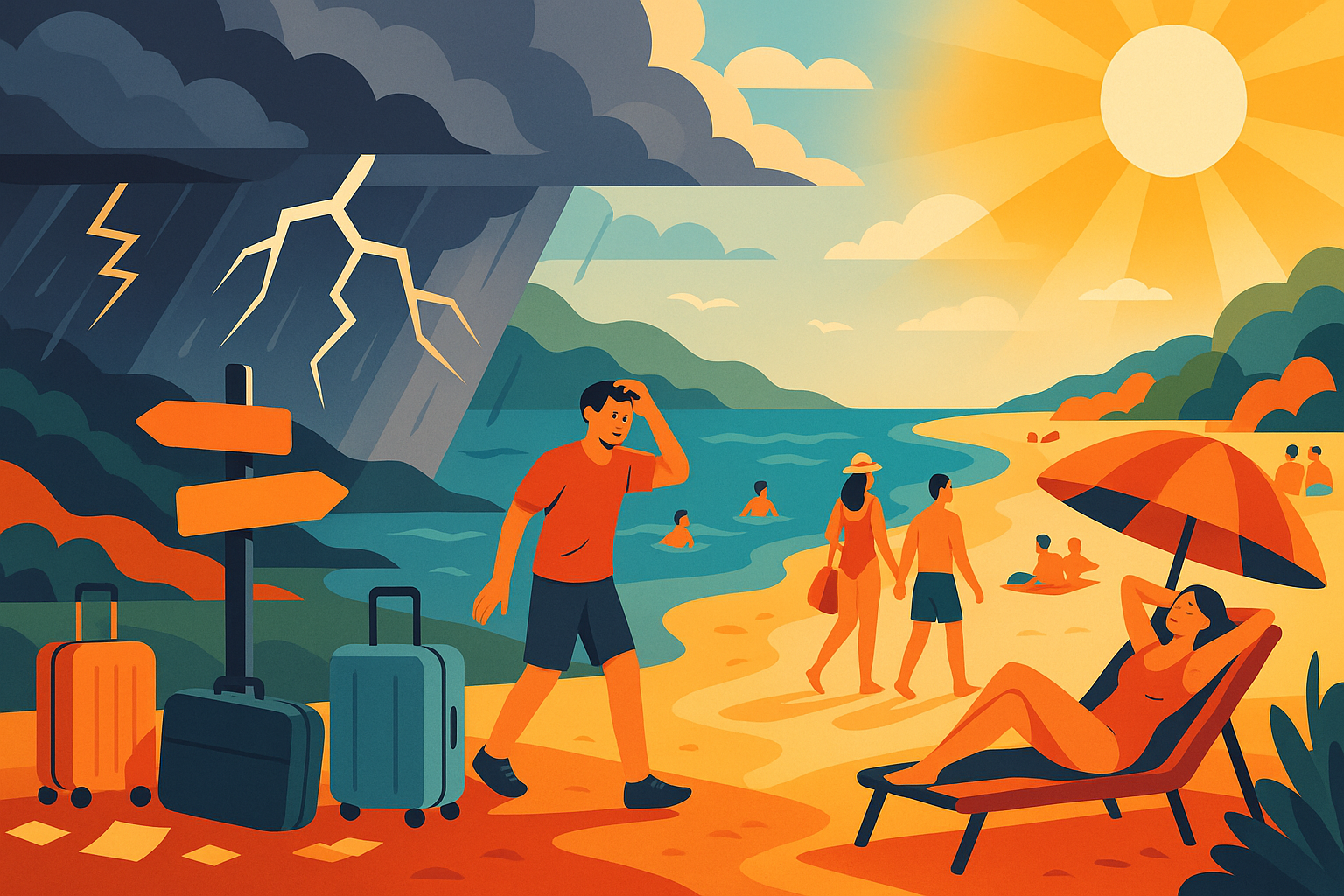 découvrez comment l'été européen est bouleversé par des conditions climatiques extrêmes et des perturbations logistiques, impactant les vacances et les déplacements sur tout le continent.